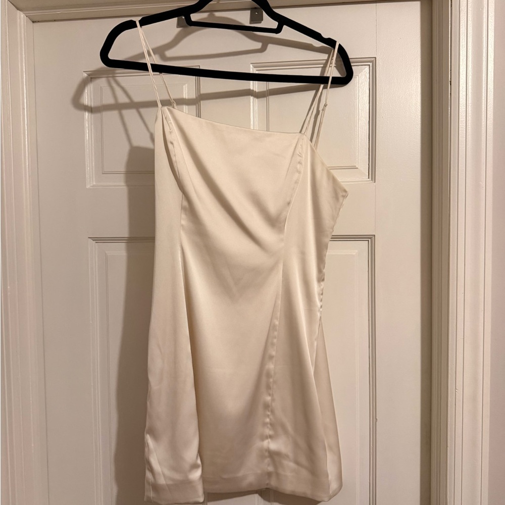 Aritzia Shimmer Satin Slip Dress